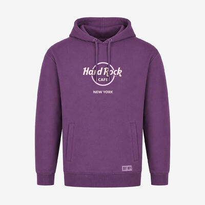 Color Vibe Pullover Hoodie in Washed Plum